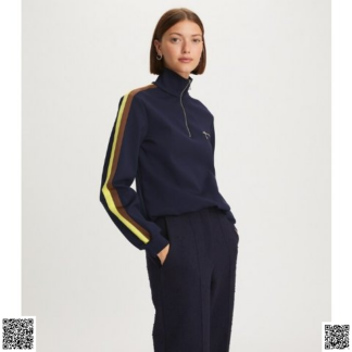 美國代購正品 Tory Burch 半拉鏈衛衣