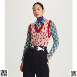 美國代購正品 Tory Burch 棒棒糖針織背心