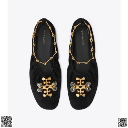 美國代購正品 Tory Burch 鏈條平底鞋