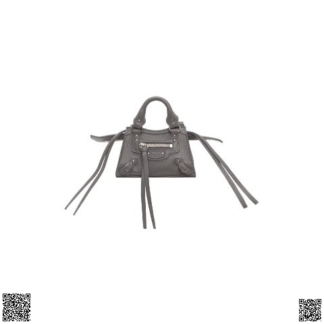 美國代購正品 Balenciaga Grey Super Nano Neo Classic 機車包