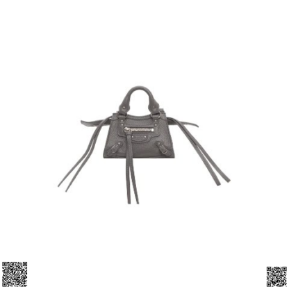 美國代購正品 Balenciaga Grey Super Nano Neo Classic 機車包