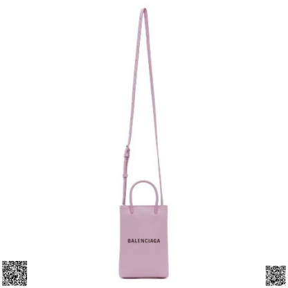 美國代購正品 Balenciaga Purple Shopping 手機包