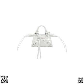 美國代購正品 Balenciaga White Croc Super Nano Neo 機車包