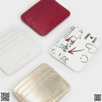 美國代購正品 Charles & Keith 塗鴉卡包