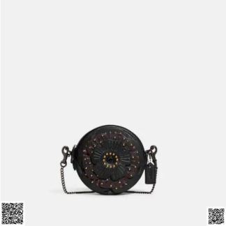 美國代購正品 Coach Tea Rose 立體山茶花斜挎包