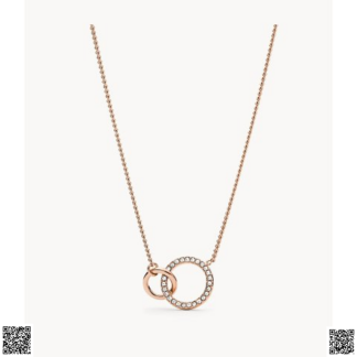 美國代購正品 Fossil 雙環項鏈
