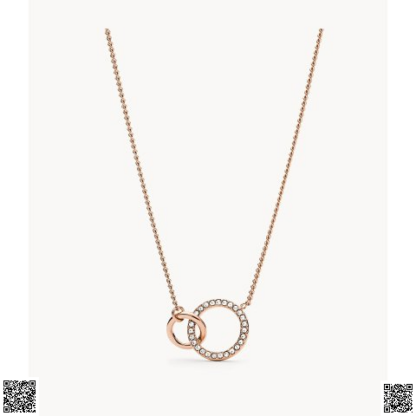 美國代購正品 Fossil 雙環項鏈