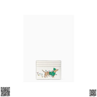 美國代購正品 Kate Spade Claude Small Festive Card 小狗卡包