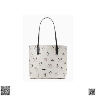 美國代購正品 Kate Spade Large Reversible Penguin企鵝托特包