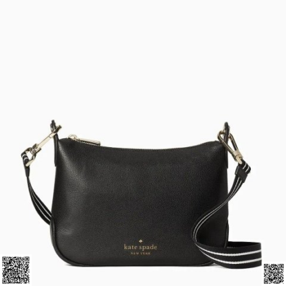 美國代購正品 Kate Spade Rosie 寬肩帶斜挎包 黑色