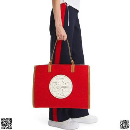 美國代購正品 Tory Burch Ella羊氈毛托特包
