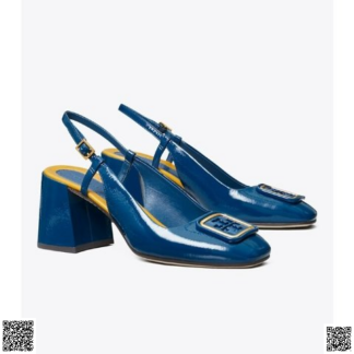 美國代購正品 Tory Burch Georgia Bombe粗跟高跟鞋