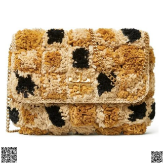 美國代購正品 Tory Burch Kira Raffia Rosette迷你斜挎包