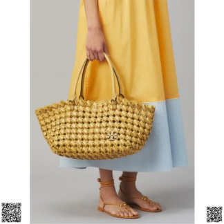 美國代購正品 Tory Burch McGraw編織托特包