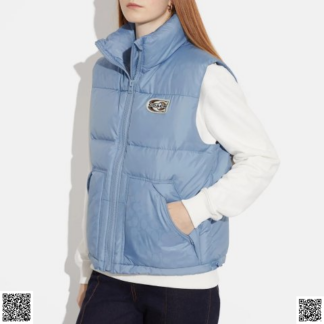 美國代購正品 Coach Signature 羽絨馬甲