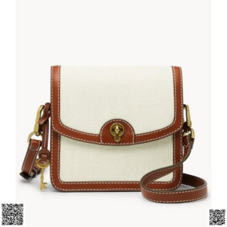 美國代購正品 Fossil Ainsley 拼色翻蓋小方包