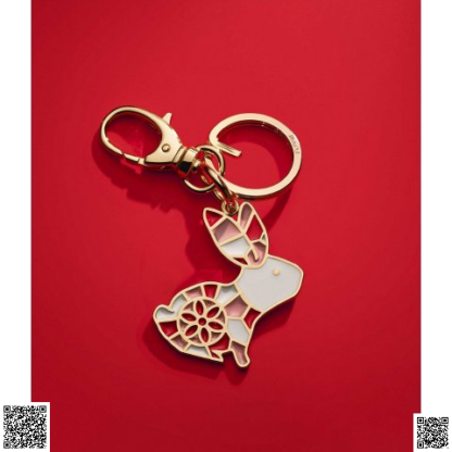 美國代購正品 Fossil Lunar New Year小兔子鑰匙扣