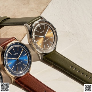美國代購正品 Fossil Sullivan 太陽能男錶