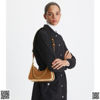 美國代購正品 Tory Burch 毛絨邊腋下包
