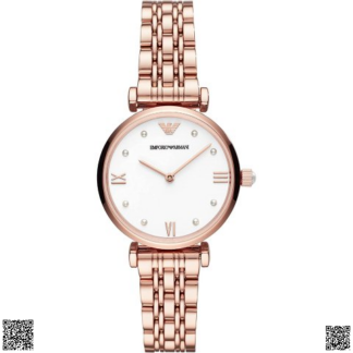 美國代購正品 Emporio Armani 玫瑰金復古款