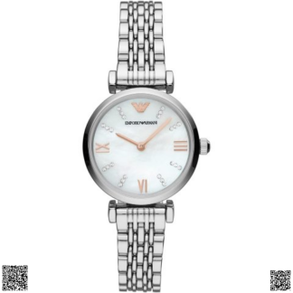 美國代購正品 Emporio Armani 貝母水晶腕錶