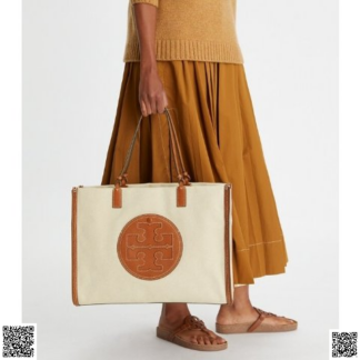 美國代購正品 Tory Burch Ella 帆布托特包