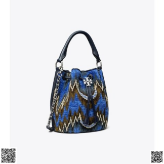美國代購正品 Tory Burch FLEMING SOFT FLAME STITCH 水桶包