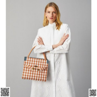 美國代購正品 Tory Burch LEE RADZIWILL 格紋手提包