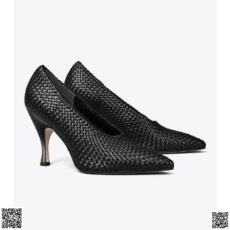 美國代購正品 Tory Burch WOVEN 編織高跟鞋