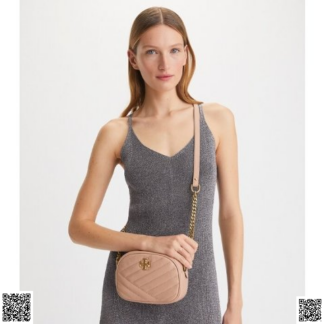 美國代購正品 Tory Burch 橡皮粉相機包
