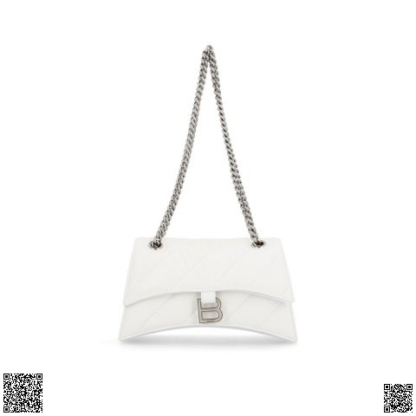 美國代購正品 Balenciaga Crush 小號鏈條包 白色