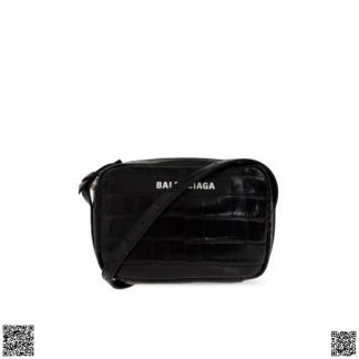 美國代購正品 Balenciaga Logo 壓紋斜挎包
