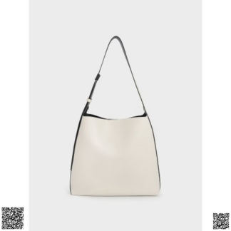 美國代購正品 Charles & Keith Cream Edna單肩托特包