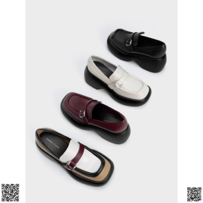 美國代購正品 Charles & Keith 厚底樂福鞋