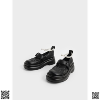 美國代購正品 Charles & Keith 珍珠樂福鞋