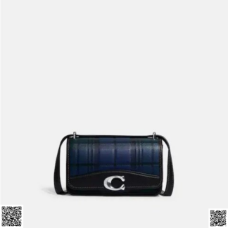美國代購正品 Coach Bandit 格紋斜挎包