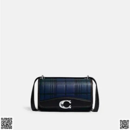 美國代購正品 Coach Bandit 格紋斜挎包