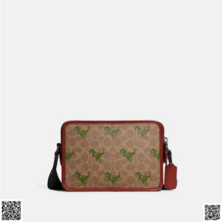 美國代購正品 Coach Charter Crossbody 24 恐龍斜挎包