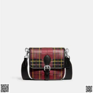 美國代購正品 Coach Frankie 格紋斜挎包