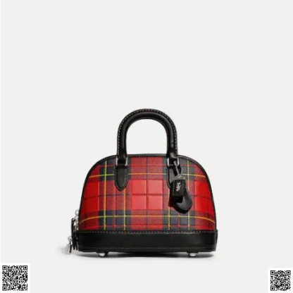 美國代購正品 Coach Revel 格紋手提包