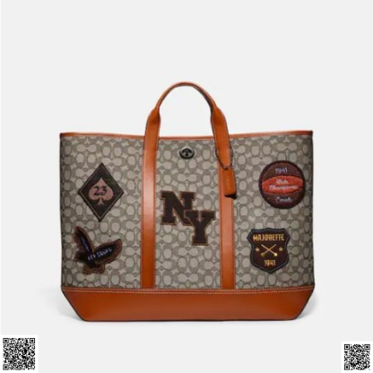美國代購正品 Coach Toby 徽章老花托特包