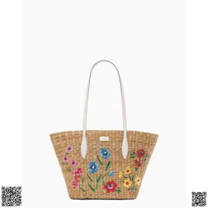 美國代購正品 Kate Spade Garden Bouquet花朵刺綉托特包