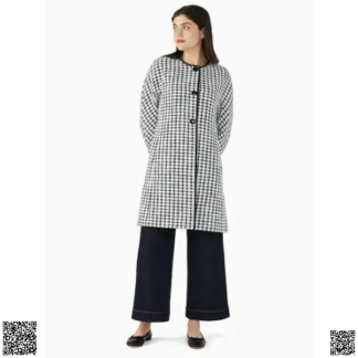 美國代購正品 Kate Spade Houndstooth 小香風花呢大衣
