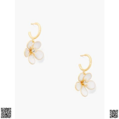 美國代購正品 Kate Spade Spring Scene 玉蘭花耳環
