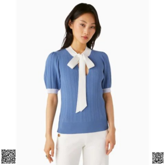 美國代購正品 Kate Spade 蝴蝶結飄帶襯衫
