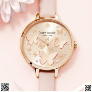 美國代購正品 Kate Spade 蝶飛水晶腕錶