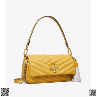 美國代購正品 Tory Burch KIRA CHEVRON TASSEL SMALL法棍包
