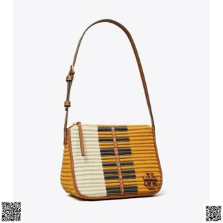 美國代購正品 Tory Burch MCGRAW WOVEN STRIPE 單肩包
