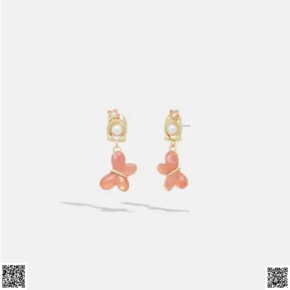 美國代購正品 小蝴蝶耳環