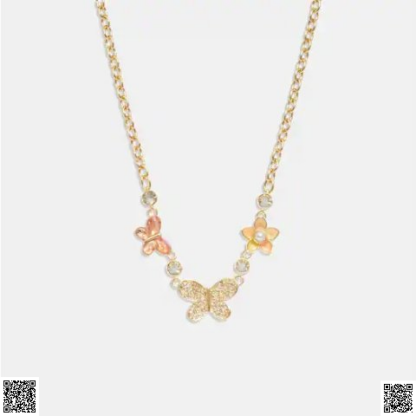 美國代購正品 小蝴蝶項鏈